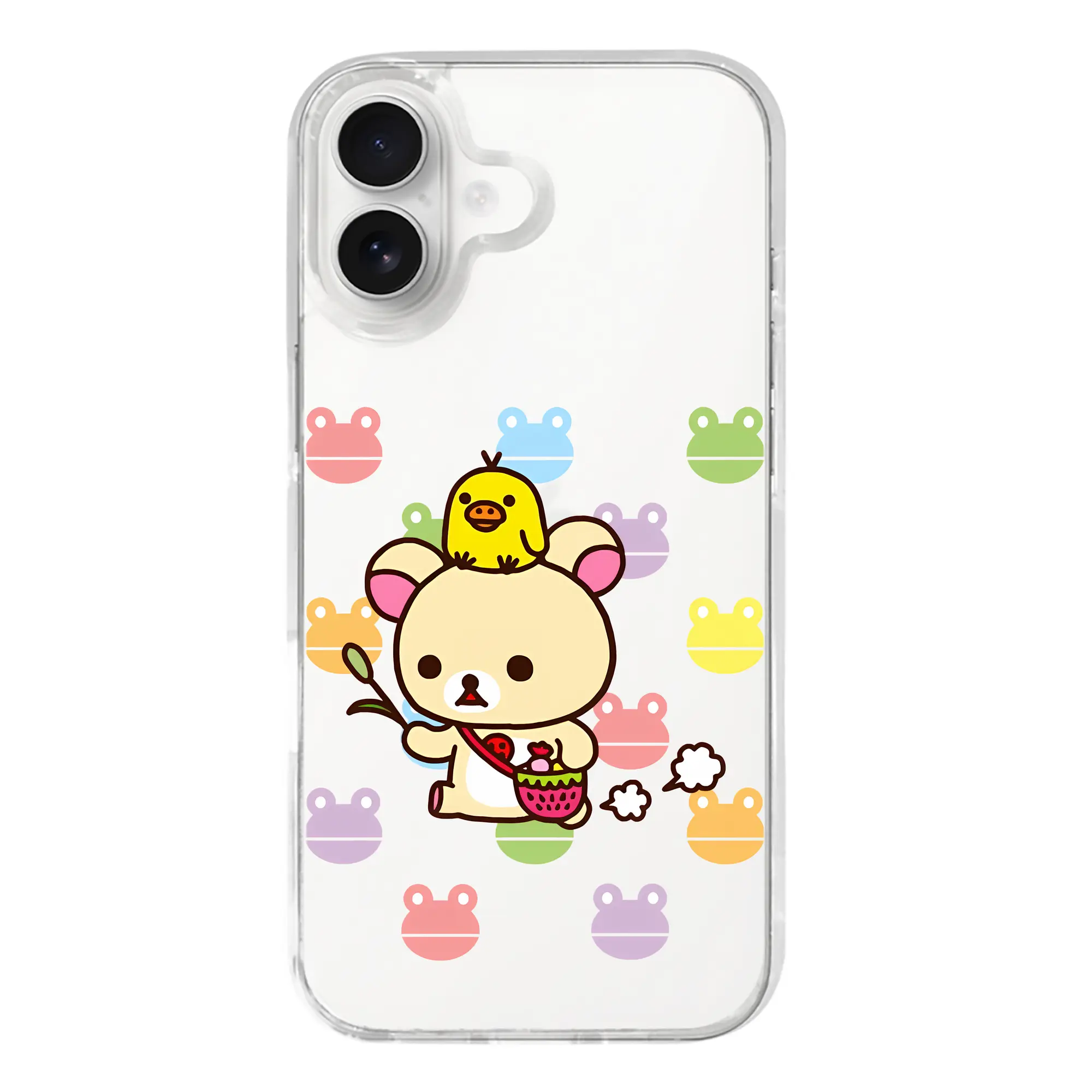 リラックマ (Rilakkuma) グッズ コリラックマ (Korirakkuma) - iPhone 17シリーズ 透明スマホケース – 薄型・耐衝撃・精密フィット保護カバー